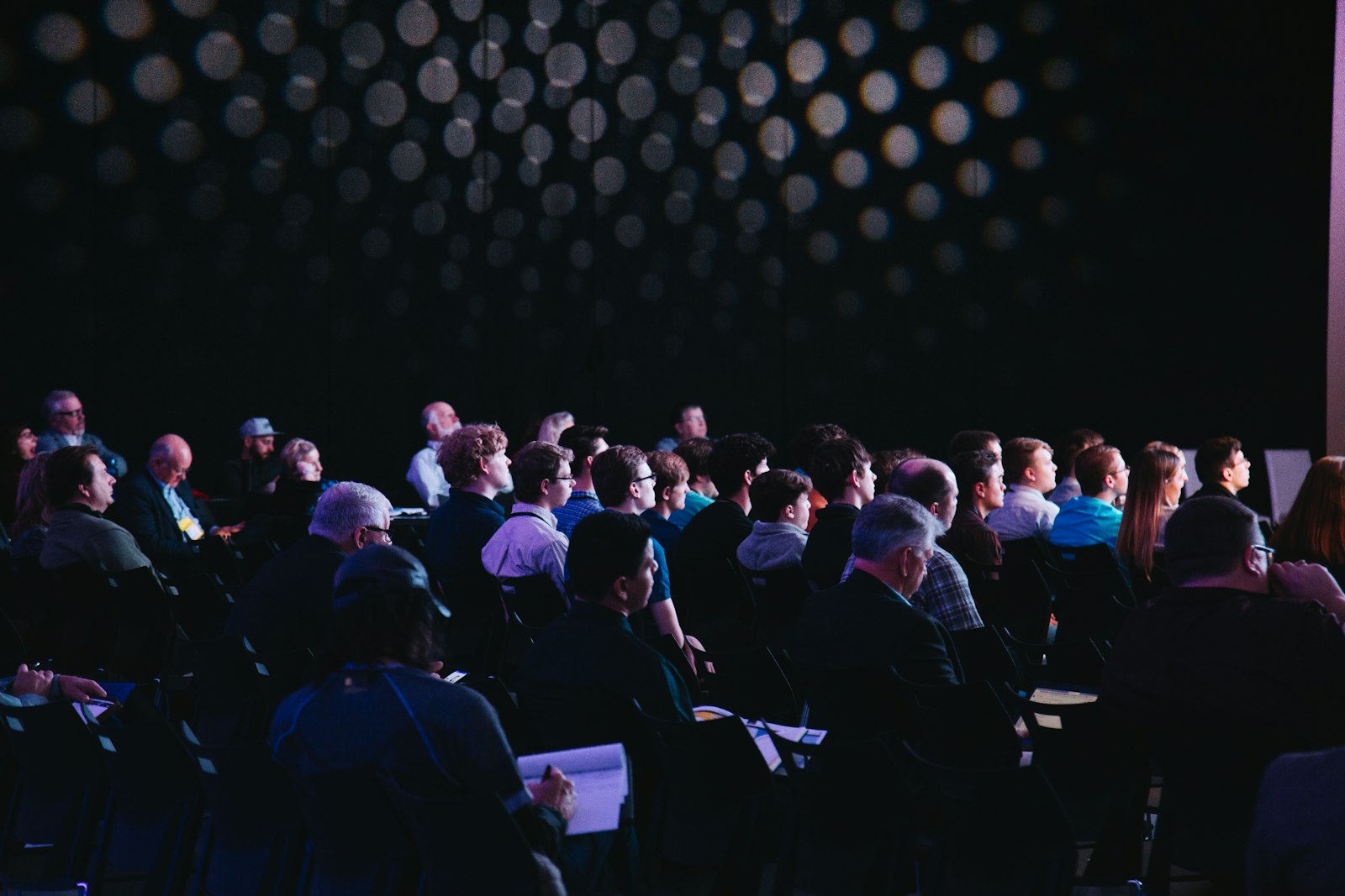 Community event activation with engaged audience participants at a brand engagement session